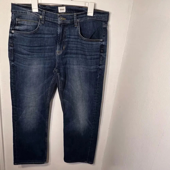 Hudson men’s 36 Byron 5pocket straight leg zip fly stretch,medium wash Jean - Picture 1 of 10